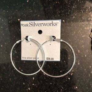 Belk silver hoop earrings